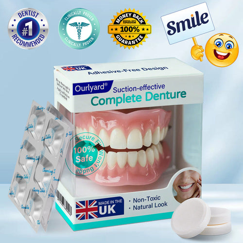 ✅ Made and Shipped from the UK | Ourlyard® Suction-fit Complete Denture⏰