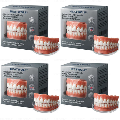 ✅ Made and Shipped from the UK| HEATWOLF® Adaptable Custom-Fit Functional Complete Dentures ✨