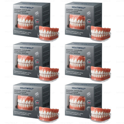 ✅ Made and Shipped from the UK| HEATWOLF® Adaptable Custom-Fit Functional Complete Dentures ✨